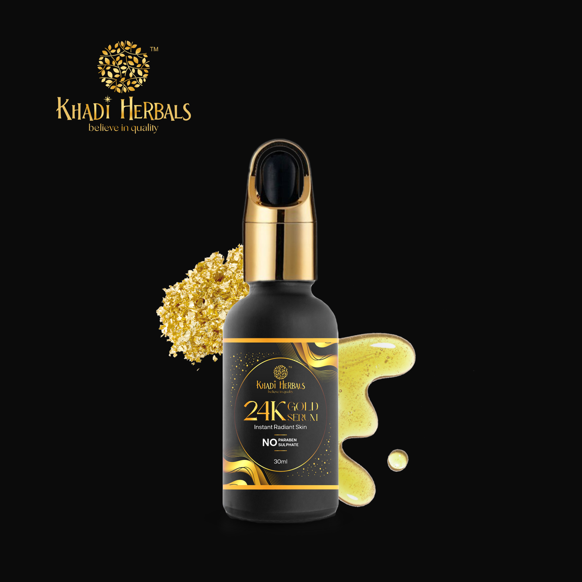 24K GOLD SERUM BLACK BG