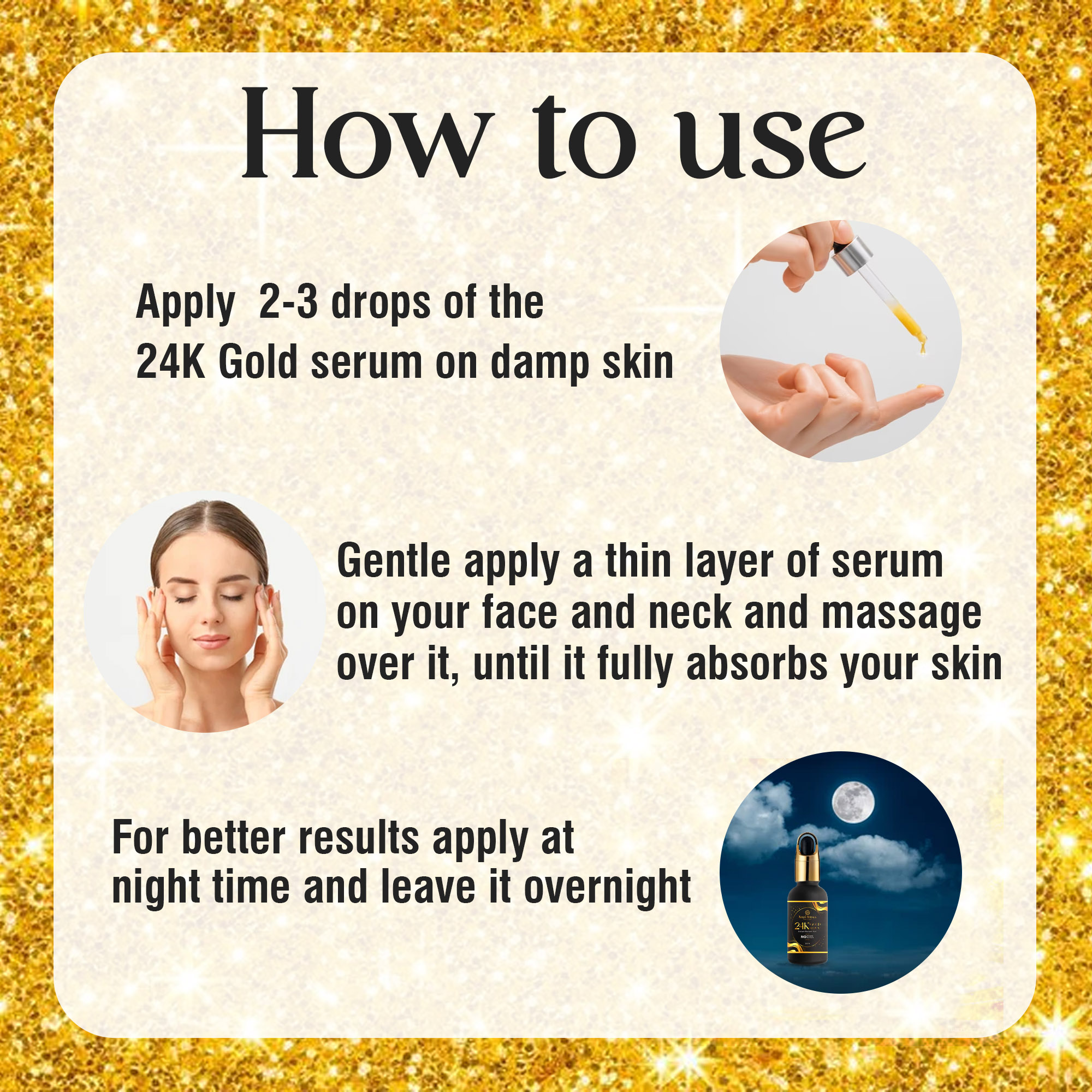 24K GOLD SERUM HOW TO USE