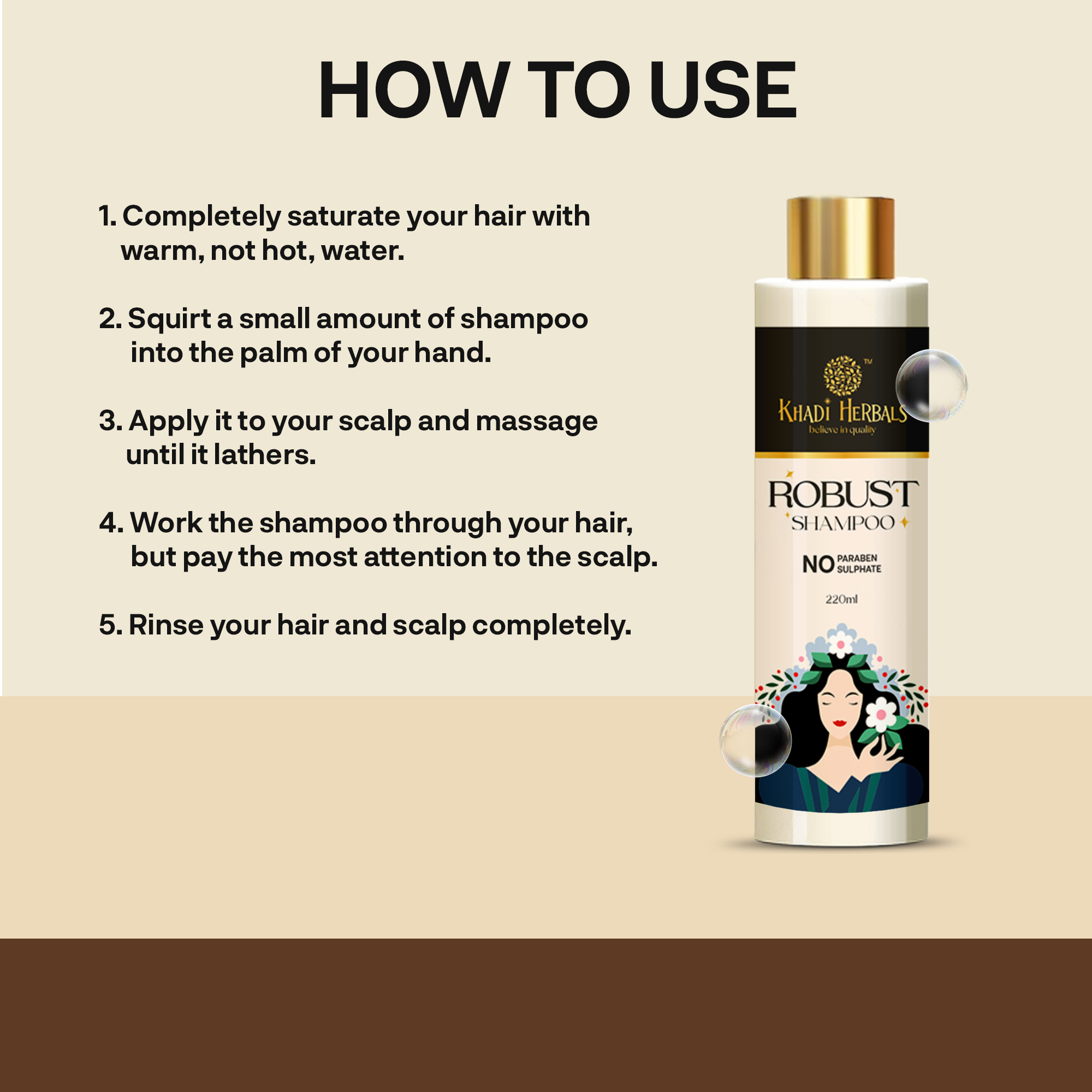 ROBUST SHAMPOO HOW TO USE