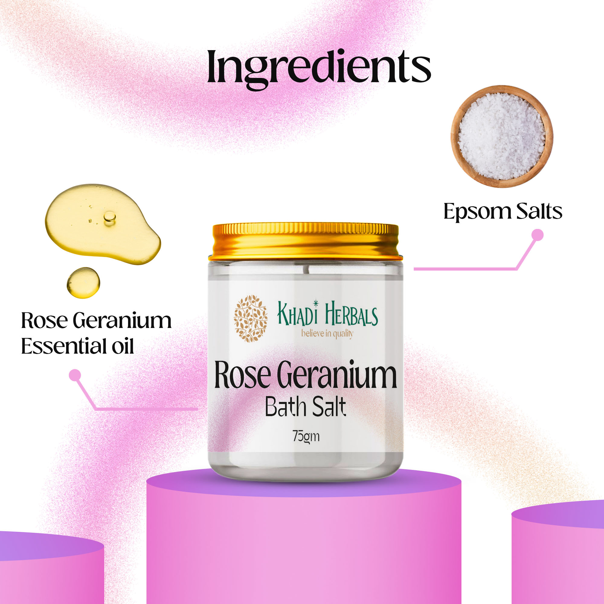 ROSE GERANIUM BATH SALT INGREDIENTS